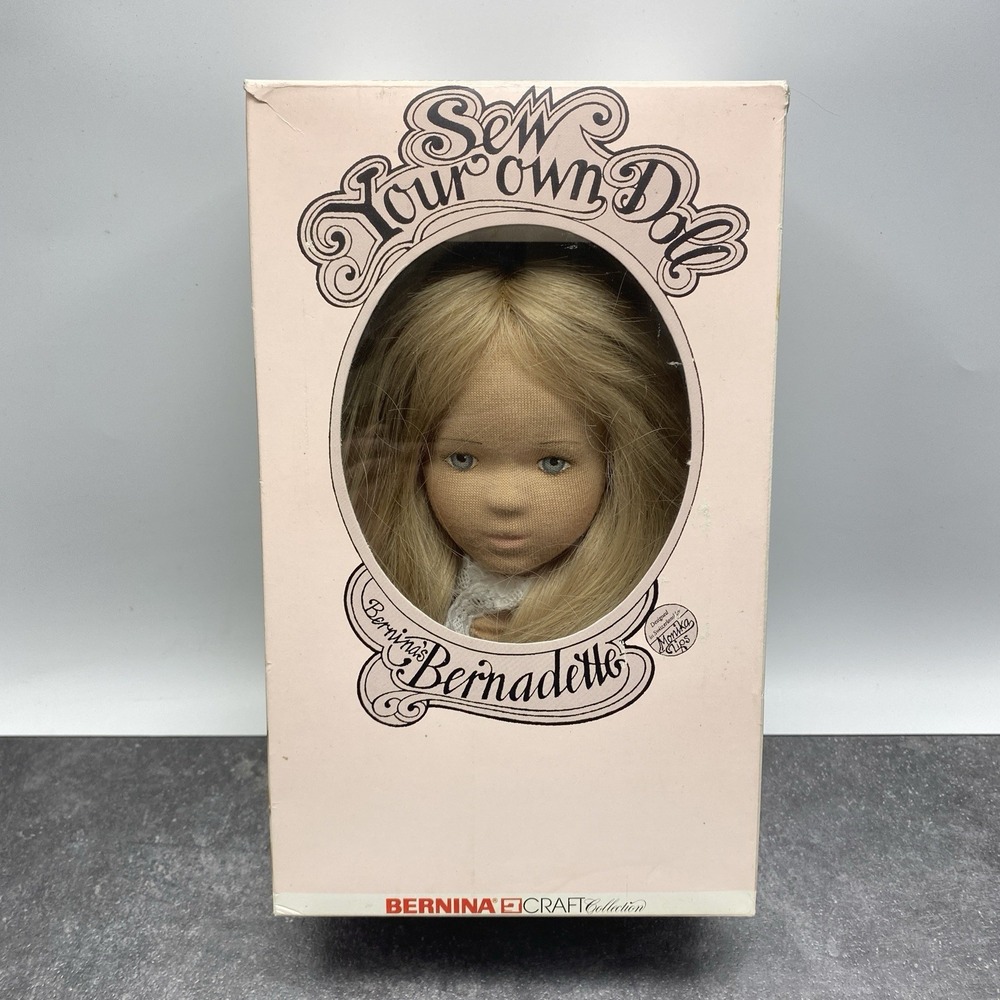 New Vintage Bernina Sewing Kit Bernadette Sew Your Own Doll Monika Lips